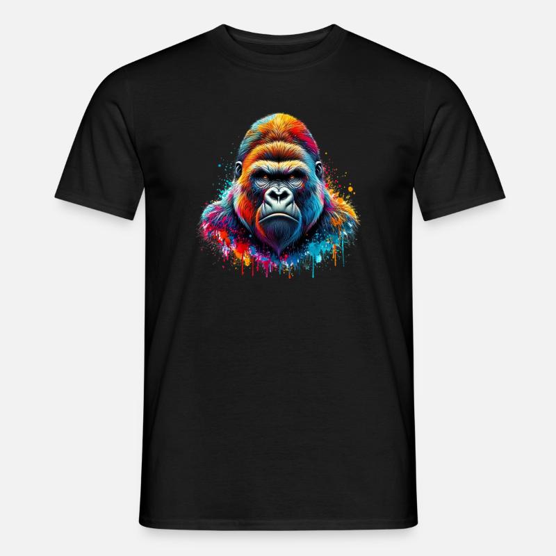 Gorilla - Männer T-Shirt - Schwarz