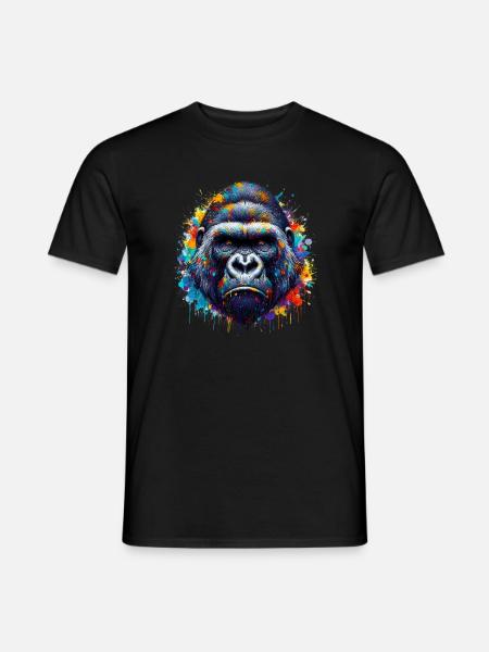 Gorilla - Männer T-Shirt - Schwarz