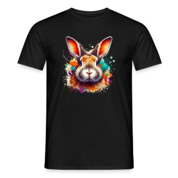 Rabbit - Men's T-Shirt - black - Front - AI Model Male 178 light (178cm)