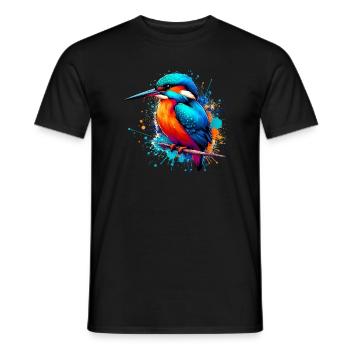 Kingfisher - Men's T-Shirt - black - Front - AI Model Male 178 light (178cm)