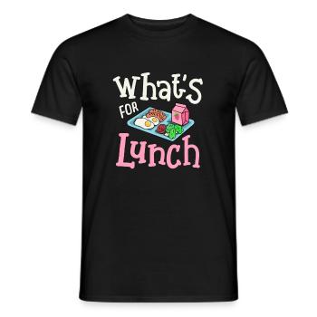 Mittagessen Cafeteria Crew - Männer T-Shirt - Schwarz - Vorne - AI Model Male 178 light (178cm)