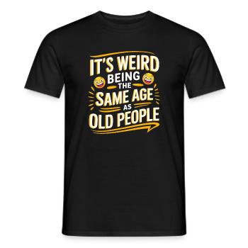 Husband of the gods - daddy jokes - Men's T-Shirt - black - Front - AI Model Male 178 light (178cm)