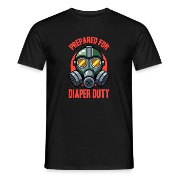 Husband of the gods - daddy jokes - Men's T-Shirt - black - Front - AI Model Male 178 light (178cm)