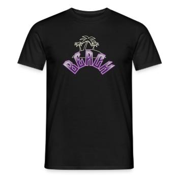 Beach - Männer T-Shirt - Schwarz - Vorne - AI Model Male 178 light (178cm)