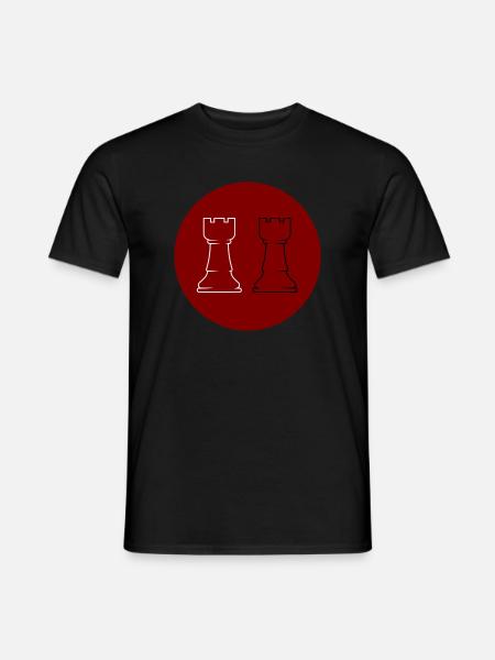Chess 2 Rooks - Men's T-Shirt - black