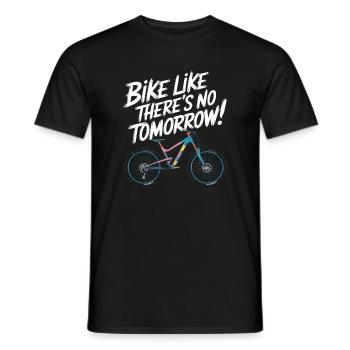 Inspirational Cycling Motivational Design - Men's T-Shirt - black - Front - AI Model Male 178 light (178cm)