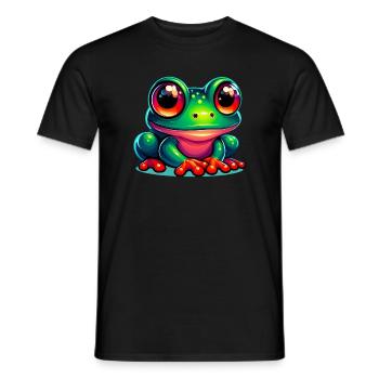 Frog - Men's T-Shirt - black - Front - AI Model Male 178 light (178cm)