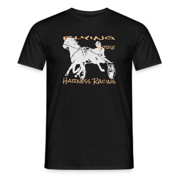 Traber trabrennen - Männer T-Shirt - Schwarz - Vorne - AI Model Male 178 light (178cm)