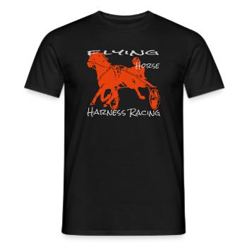 Traber trabrennen - Männer T-Shirt - Schwarz - Vorne - AI Model Male 178 light (178cm)