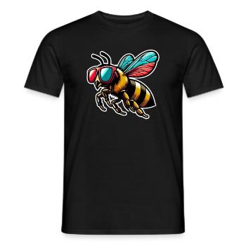 Bee - Men's T-Shirt - black - Front - AI Model Male 178 light (178cm)