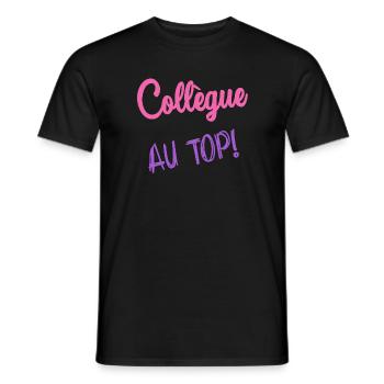 COLLEAGUE. RETIREMENT. RETIREMENT. RETIRED - Men's T-Shirt - black - Front - AI Model Male 178 light (178cm)