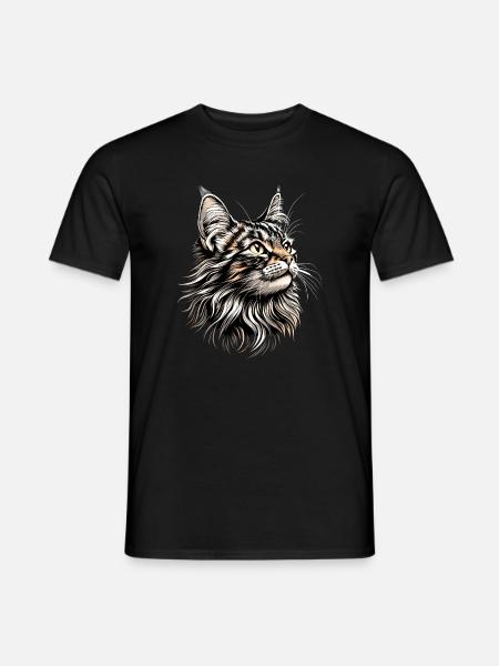 Maine Coon Chat Chat Maman Chat Maine Coon Chats - T-shirt homme - noir
