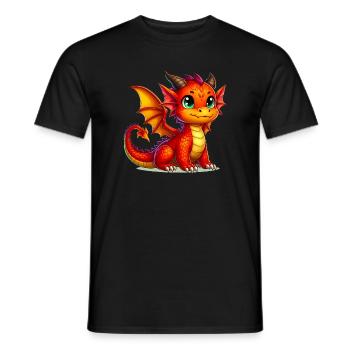 Dragon - Men's T-Shirt - black - Front - AI Model Male 178 light (178cm)