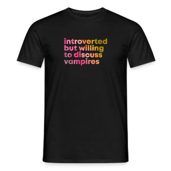Vampire - Men's T-Shirt - black - Front - AI Model Male 178 light (178cm)