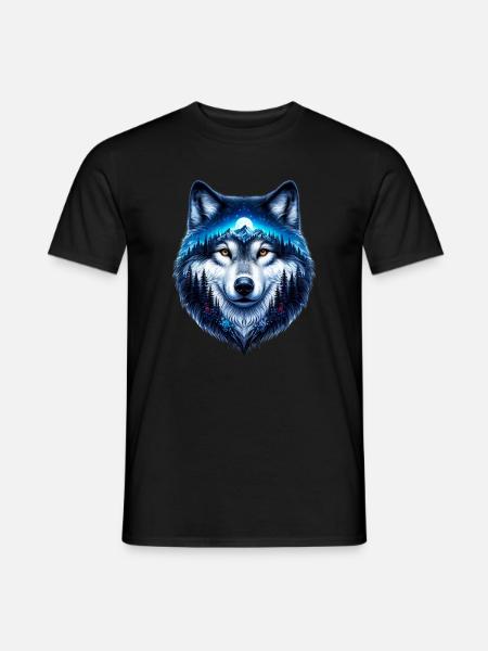 Loup - T-shirt homme - noir