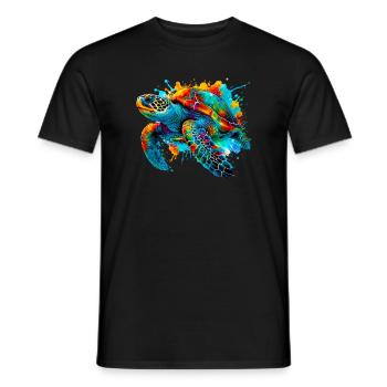 Turtle - Men's T-Shirt - black - Front - AI Model Male 178 light (178cm)