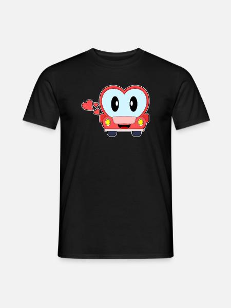 Heart Car - Men's T-Shirt - black