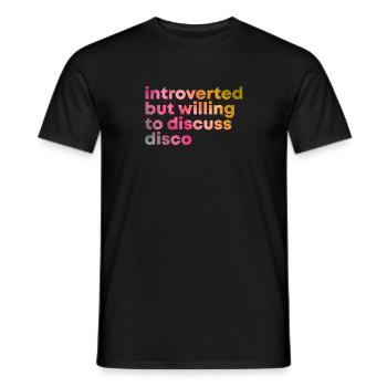 Disco Disco Disco - Männer T-Shirt - Schwarz - Vorne - AI Model Male 178 light (178cm)