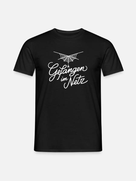 Gefangen im Netz - Männer T-Shirt - Schwarz