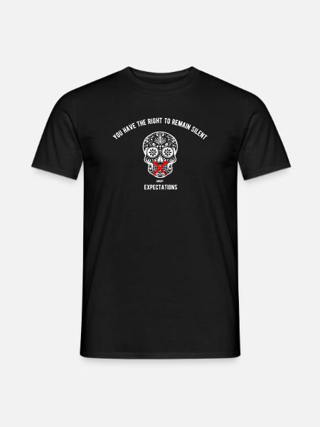 Recht auf Aussageverweigerung - Männer T-Shirt - Schwarz