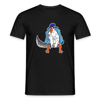 Muscles de la mouette - T-shirt homme - noir - Devant - AI Model Male 178 light (178cm)