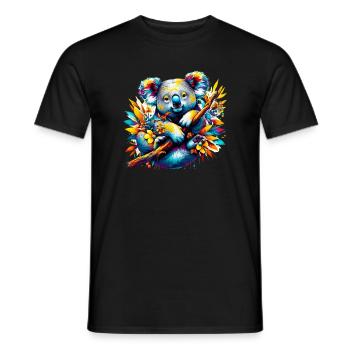 Koala - T-shirt homme - noir - Devant - AI Model Male 178 light (178cm)