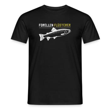 Forellen Flüsterer - Männer T-Shirt - Schwarz - Vorne - AI Model Male 178 light (178cm)