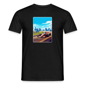 Montreal Circuit Motorsport Race Canada Travel WPA - Men's T-Shirt - black - Front - AI Model Male 178 light (178cm)