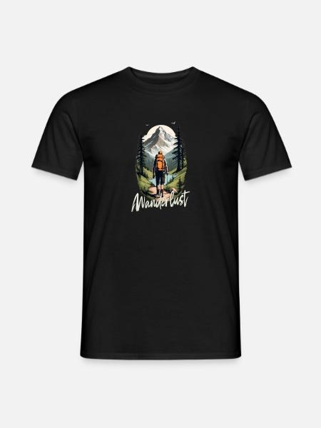 Wandern - Männer T-Shirt - Schwarz