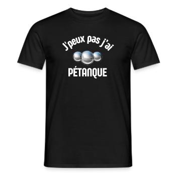 Pétanque, Melone, Petanque-Fan - Männer T-Shirt - Schwarz - Vorne - AI Model Male 178 light (178cm)