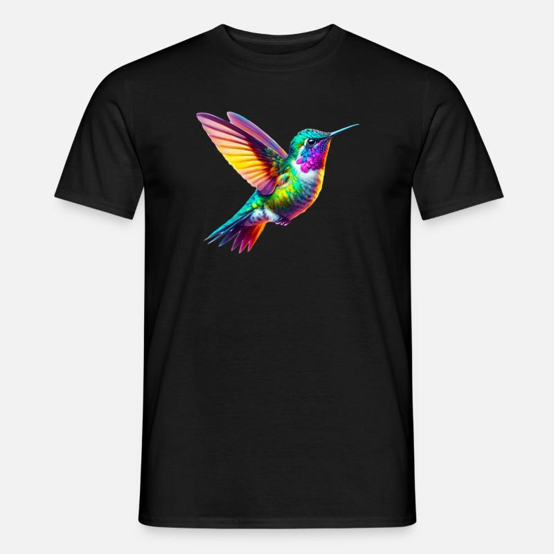 Kolibri - Männer T-Shirt - Schwarz