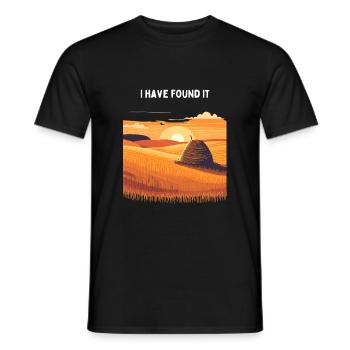 Needle in a haystack - Men's T-Shirt - black - Front - AI Model Male 178 light (178cm)