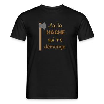 I've got an itchy axe - Men's T-Shirt - black - Front - AI Model Male 178 light (178cm)
