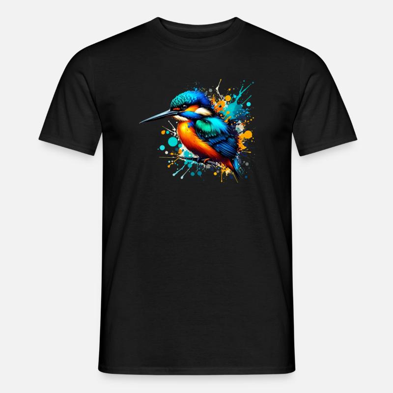 Eisvogel - Männer T-Shirt - Schwarz