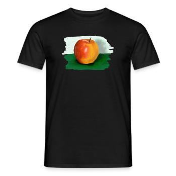 Apfel - Männer T-Shirt - Schwarz - Vorne - AI Model Male 178 light (178cm)