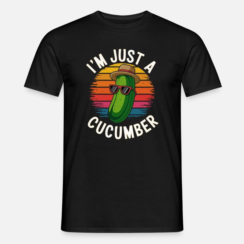 Coole Gurken-Vibes - Männer T-Shirt - Schwarz