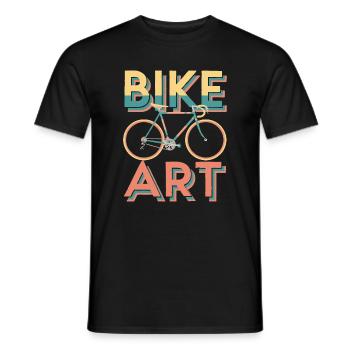 Lebendiges Fahrrad-Kunst-Design - Männer T-Shirt - Schwarz - Vorne - AI Model Male 178 light (178cm)