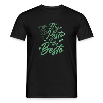 Pesto ist das Beste - Männer T-Shirt - Schwarz - Vorne - AI Model Male 178 light (178cm)