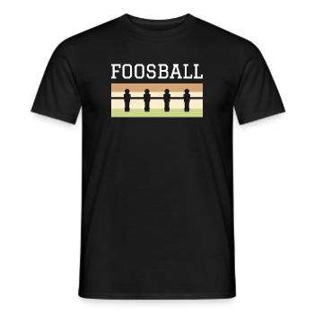 Baby-foot rétro - T-shirt homme - noir - Devant - AI Model Male 178 light (178cm)