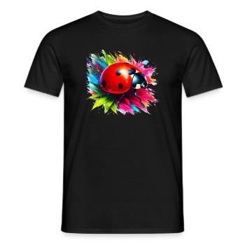 Marienkäfer - Männer T-Shirt - Schwarz - Vorne - AI Model Male 178 light (178cm)