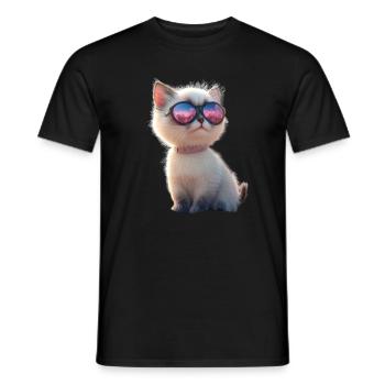 Ragdoll Katze Ragdollkatze Cat Süße Ragdoll Katzen - Männer T-Shirt - Schwarz - Vorne - AI Model Male 178 light (178cm)