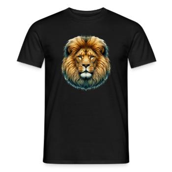 Lion - T-shirt homme - noir - Devant - AI Model Male 178 light (178cm)