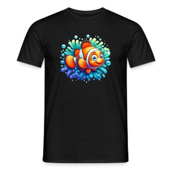 Clownfisch - Männer T-Shirt - Schwarz - Vorne - AI Model Male 178 light (178cm)