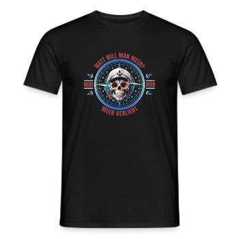 Watt will mann mehr - Meer verliebt - Männer T-Shirt - Schwarz - Vorne - AI Model Male 178 light (178cm)