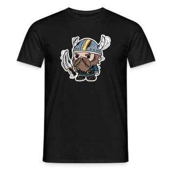 Wikinger - Männer T-Shirt - Schwarz - Vorne - AI Model Male 178 light (178cm)