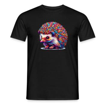 Hérisson - T-shirt homme - noir - Devant - AI Model Male 178 light (178cm)