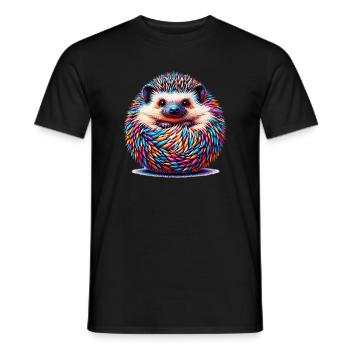 Hérisson - T-shirt homme - noir - Devant - AI Model Male 178 light (178cm)