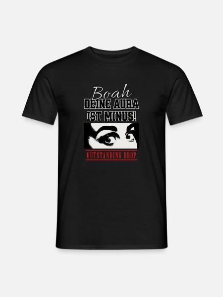 **Deine Aura** Streetwear - Männer T-Shirt - Schwarz