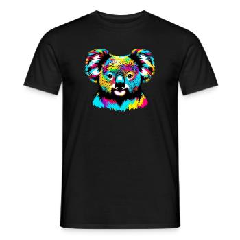 Koala - T-shirt homme - noir - Devant - AI Model Male 178 light (178cm)