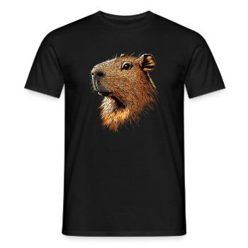 Capybara Be Capy Capybara Drôle Capybara - T-shirt homme - noir - Devant - AI Model Male 178 light (178cm)